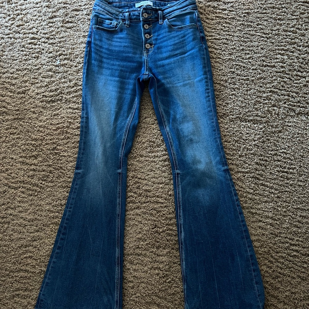 Zenana Outfitters Classic Blue Wide Leg Jeans
